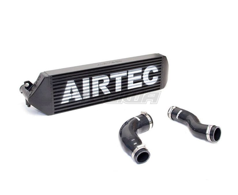 Airtec Pro-Series Black Front Mount Intercooler Toyota Yaris GR 20+ White Airtec Logo