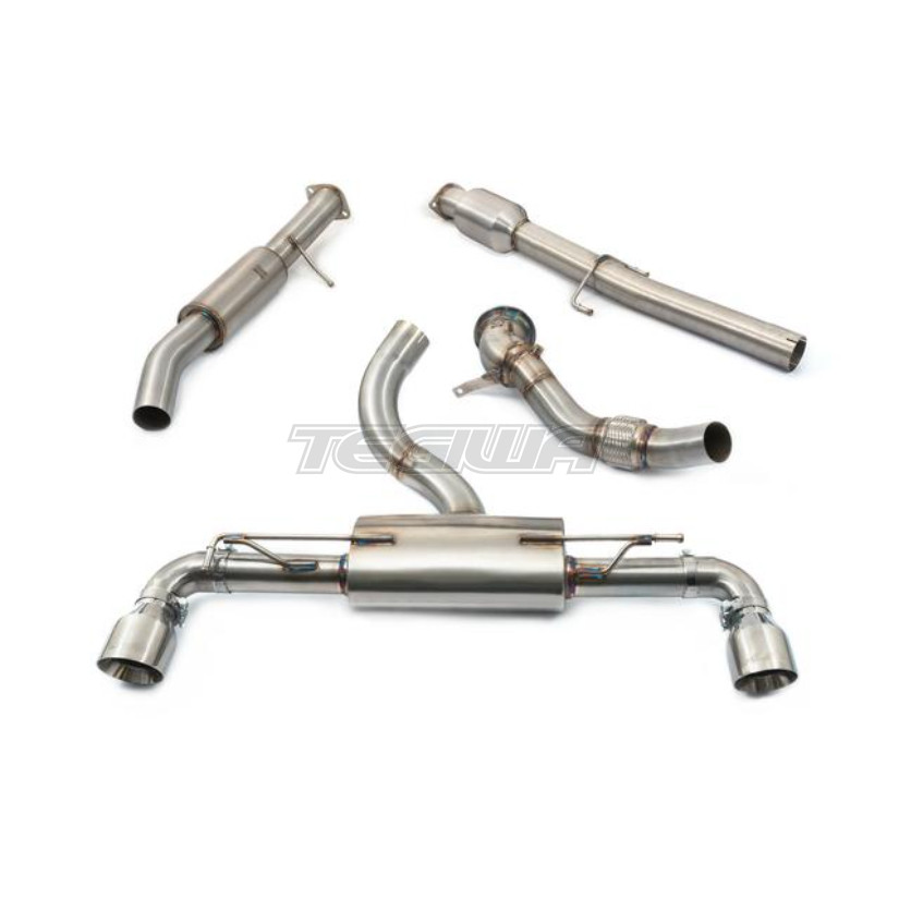 Cobra Venom Sports Cat Turbo Back Resonated Exhaust With TP34 Tips Toyota Yaris GR 20+