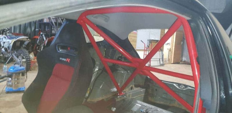 JC Clubsport Honda Civic Fn2 Half Roll Cage